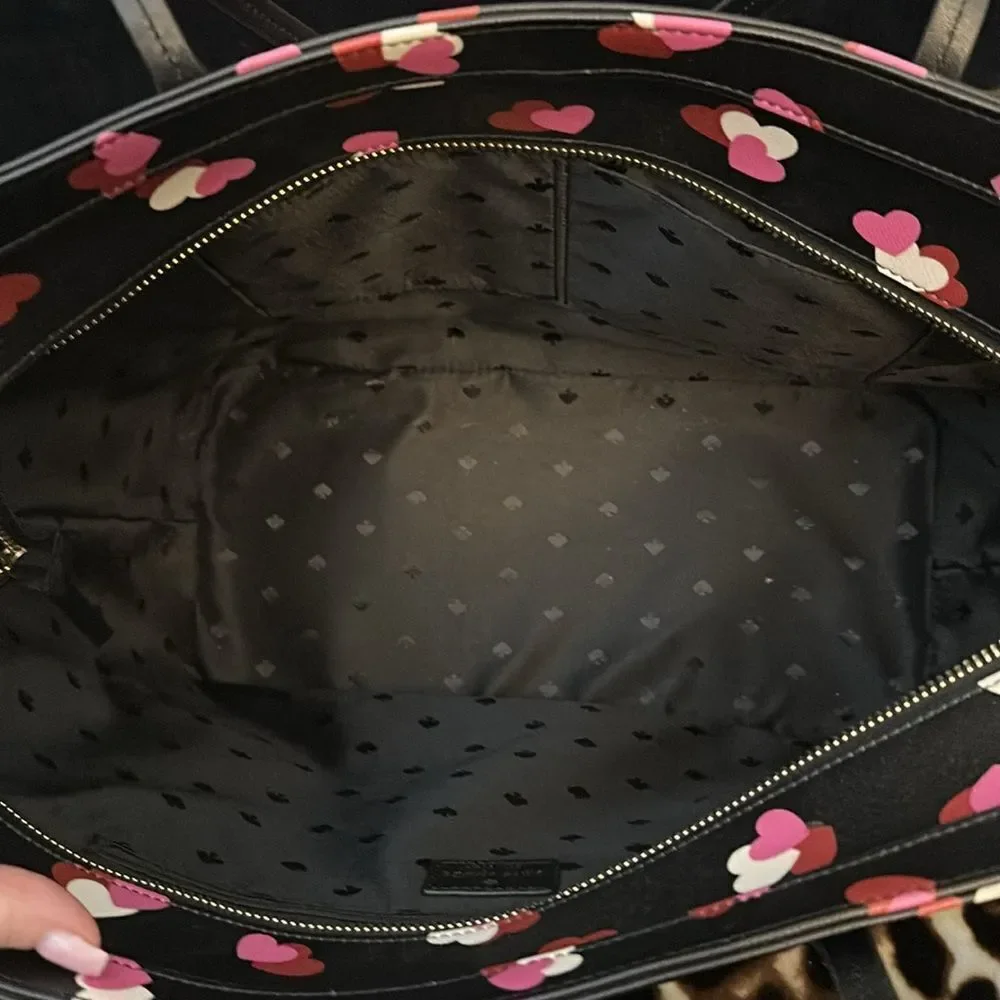 Kate Spade Margareta Shore Street‎ Flutter Hearts Large Tote Bag